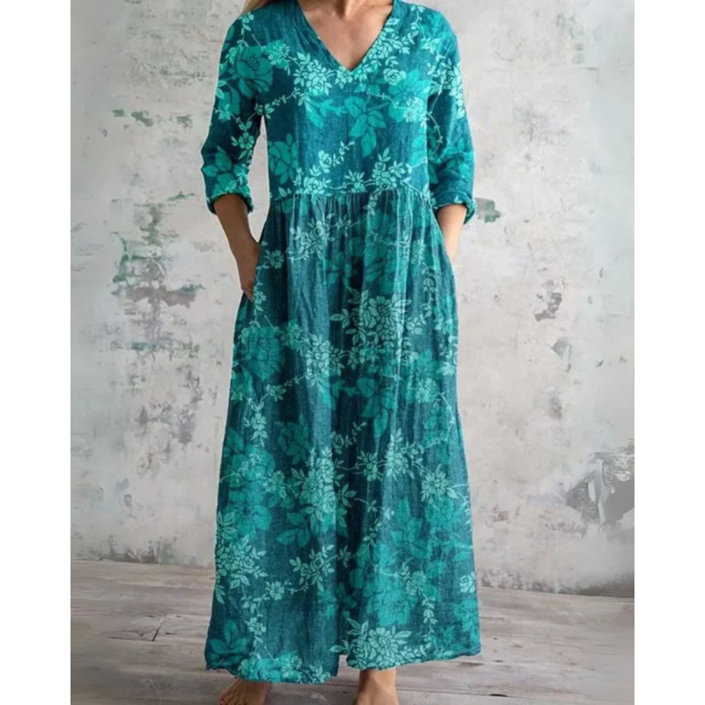 ELEANOR | MAXI-KLEID FLORAL VINTAGE