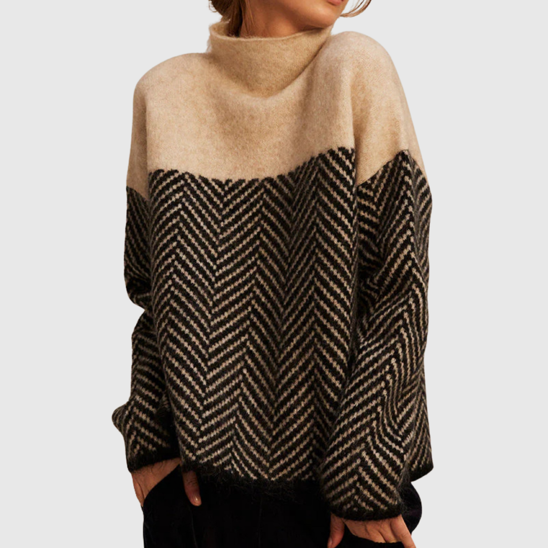 Norah | Pullover aus Baumwolle mit Stehkragen