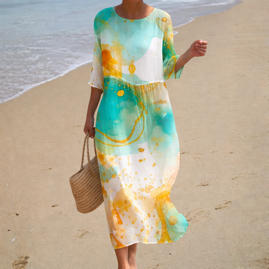 Chic und bequeme lange fließende Robe