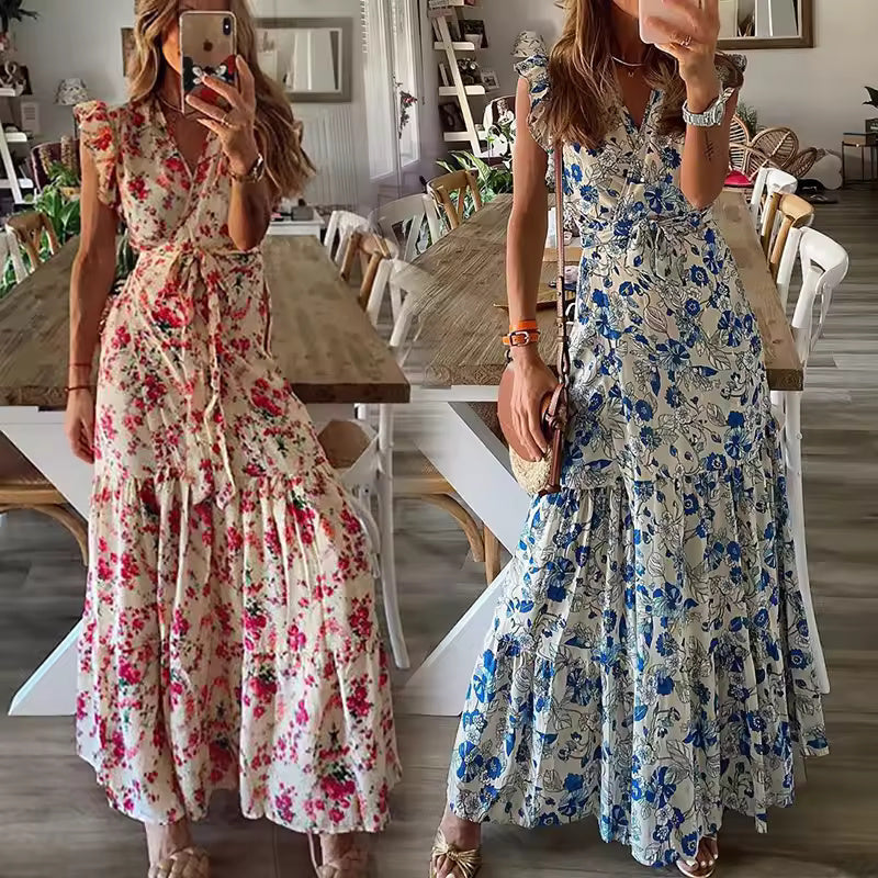 Shera - Maxikleid mit Blumenmuster