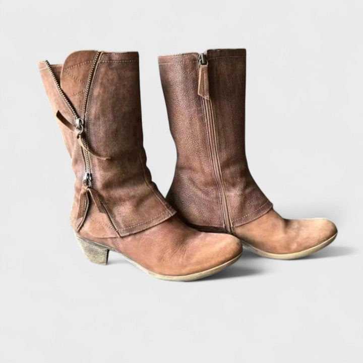 Alma - Vintage Stiefeletten bis zur Wade