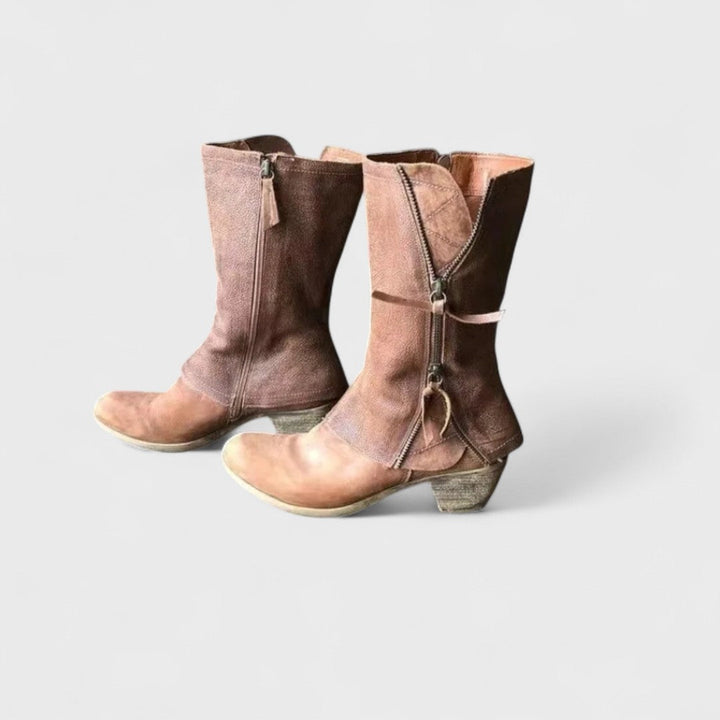 Alma - Vintage Stiefeletten bis zur Wade