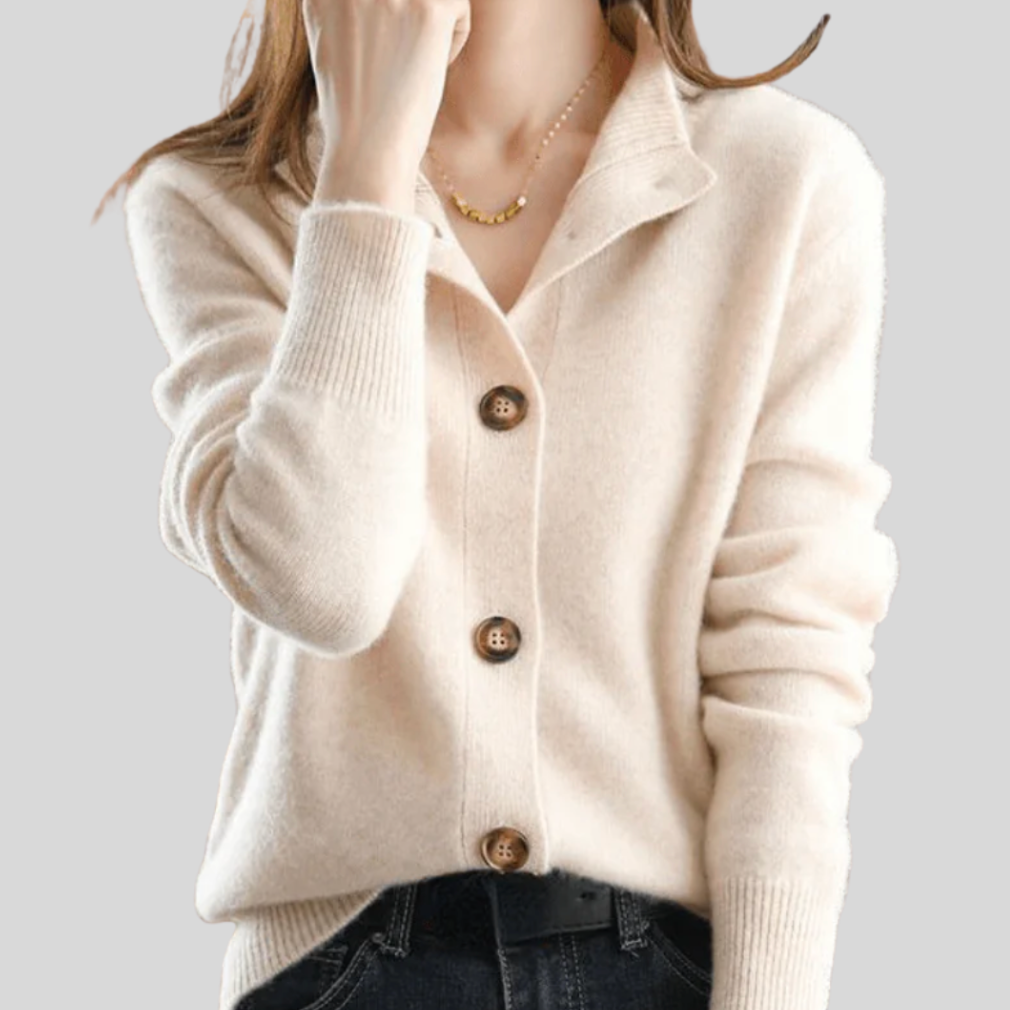 Claire | Cardigan aus Kaschmir im Retro-Stil