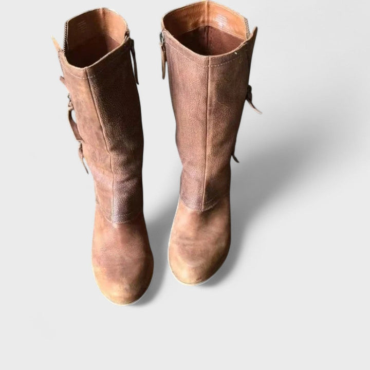 Alma - Vintage Stiefeletten bis zur Wade