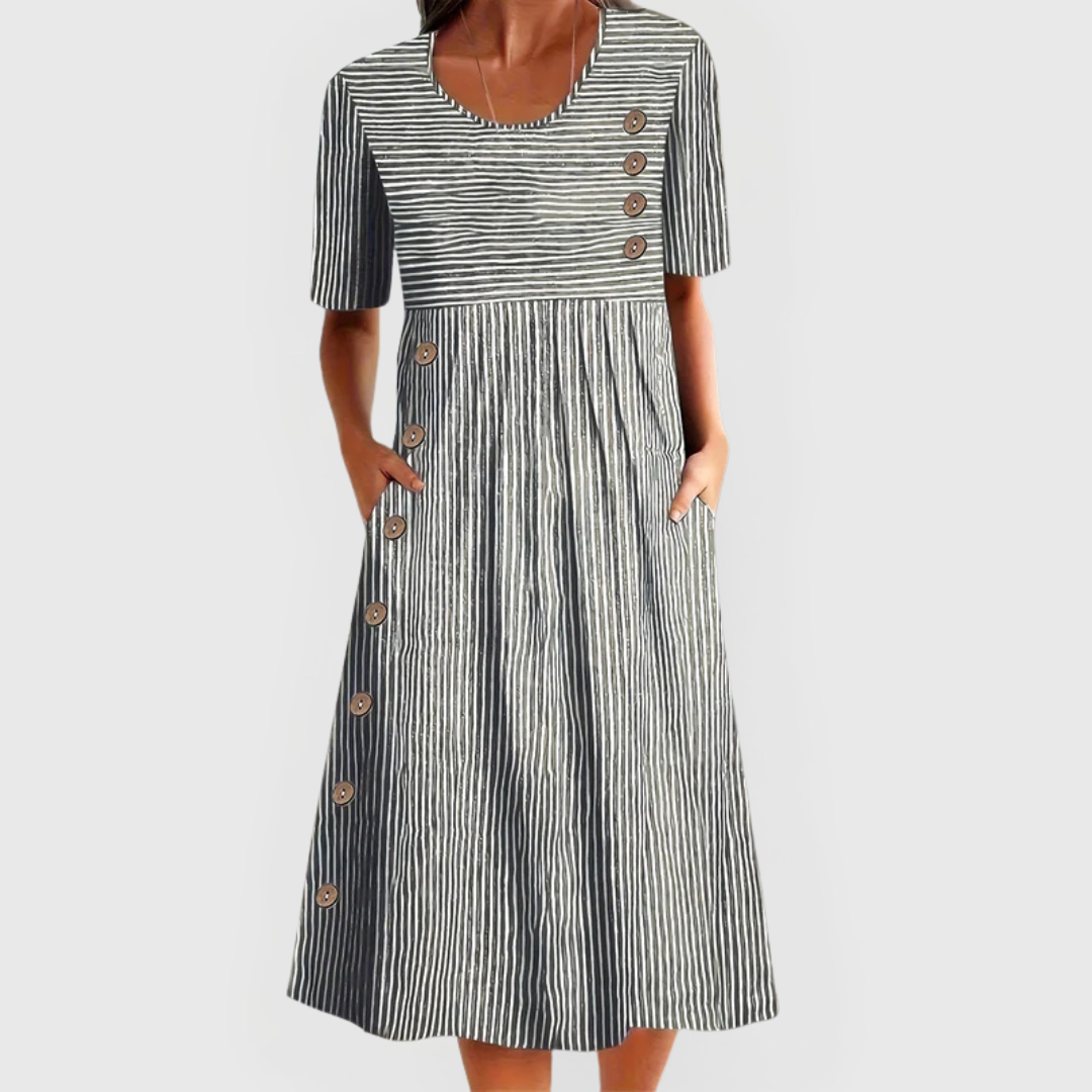 JARNA | MIDI-STREIFENKLEID