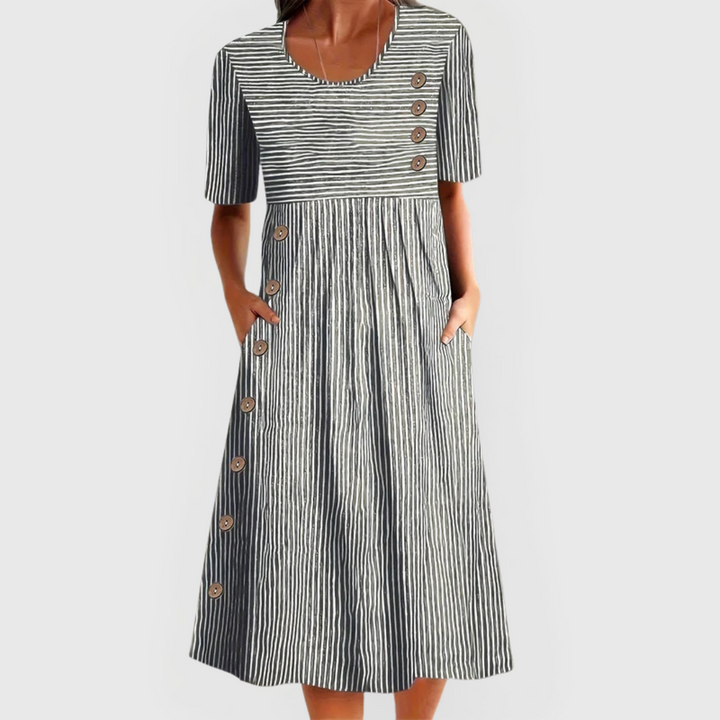 JARNA | MIDI-STREIFENKLEID