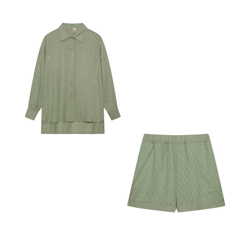 Elizabeth - Leichtes Hemd- und Shorts-Set