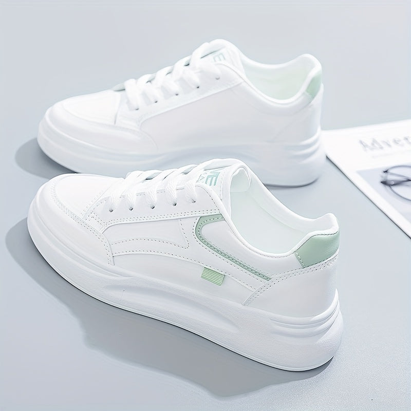 Chic weiße Sneakers mit leichtem Komfort