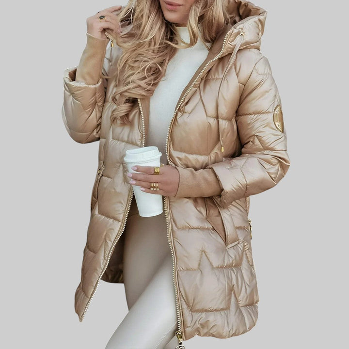 Cecilia | Eleganter Herbstmantel mit Kapuze