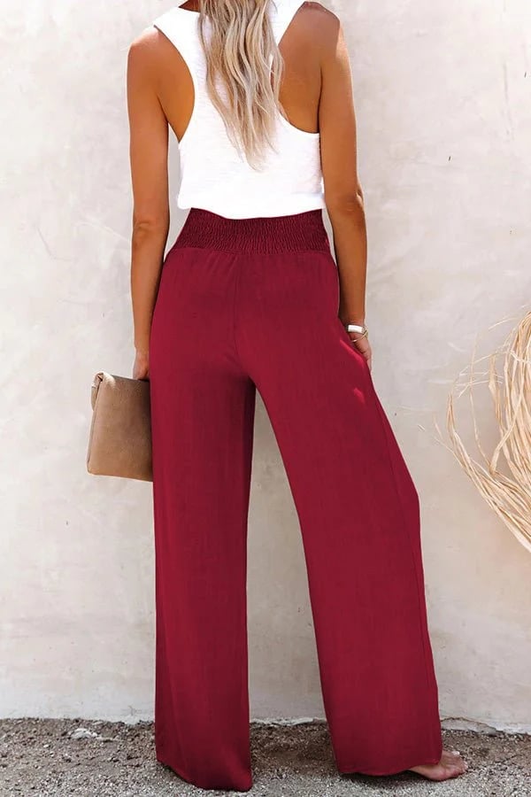 Riana - Hochtaillierte Relaxed Pants