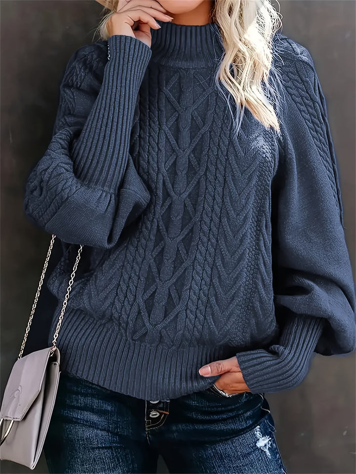 Lory | Langer, lässiger Pullover mit langen Ärmeln