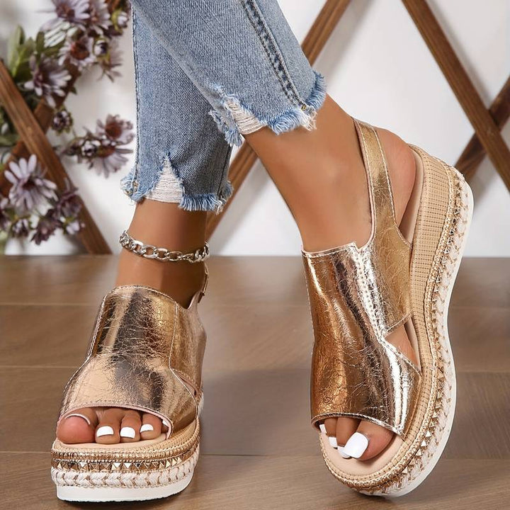 Baylie - Stylische Metall-Sandalen